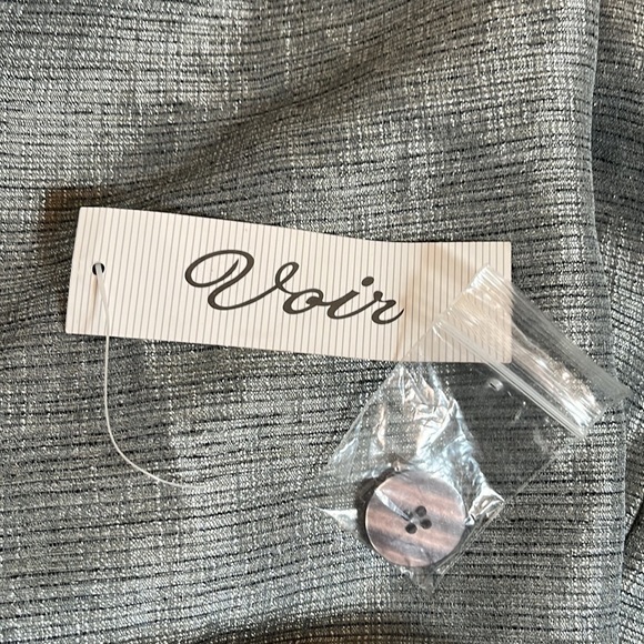 VOIR Collection Silver Plus Size Blazer Suit Jacket - Picture 9 of 12